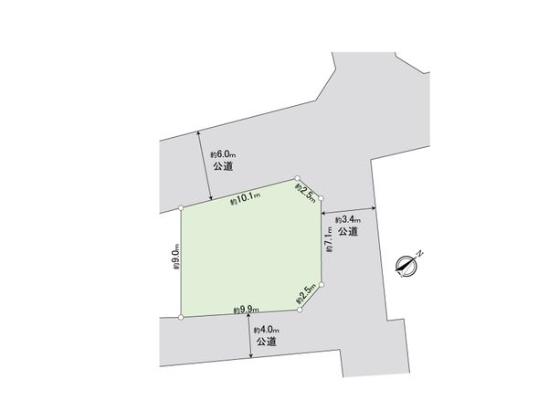 流山市松ケ丘5丁目 土地 区画図 流山市松ケ丘5丁目 土地 区画図
