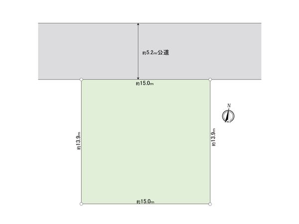 野田市岩名1丁目 土地 区画図