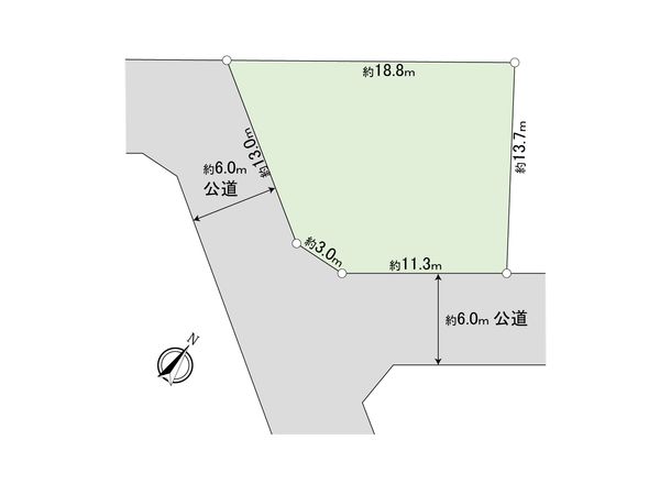 野田市桜木 戸建 区画図 野田市桜木 戸建 区画図