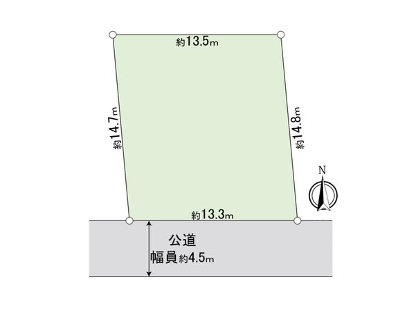 柏市つくしが丘2丁目 土地 区画図 柏市つくしが丘2丁目 土地 区画図