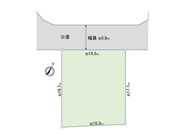 柏市松葉町7丁目 土地 区画図 区画図