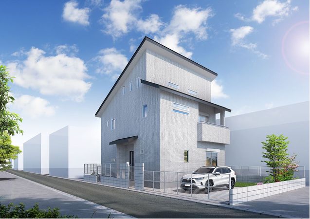流山市江戸川台西2丁目 新築戸建 外観パース図