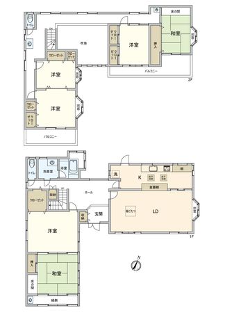 流山市江戸川台東1丁目 戸建 間取図(平面図) 流山市江戸川台東1丁目 戸建 間取図(平面図)