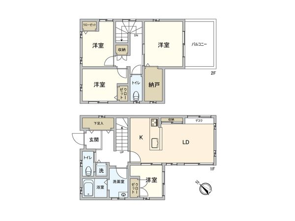 柏市大津ケ丘4丁目 戸建 間取図(平面図)