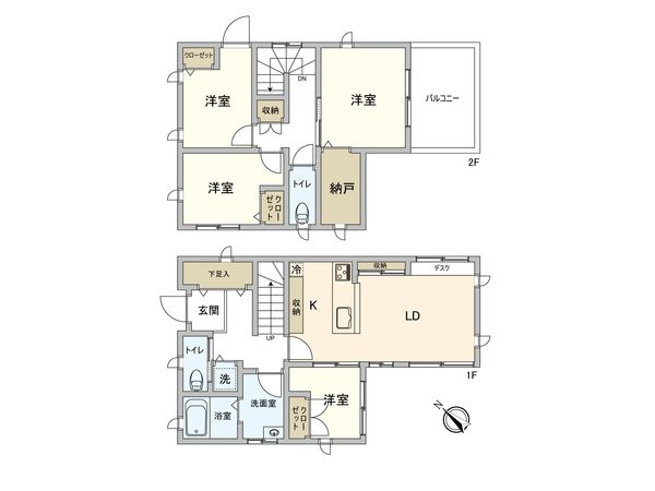 柏市大津ケ丘4丁目 戸建 間取図(平面図)