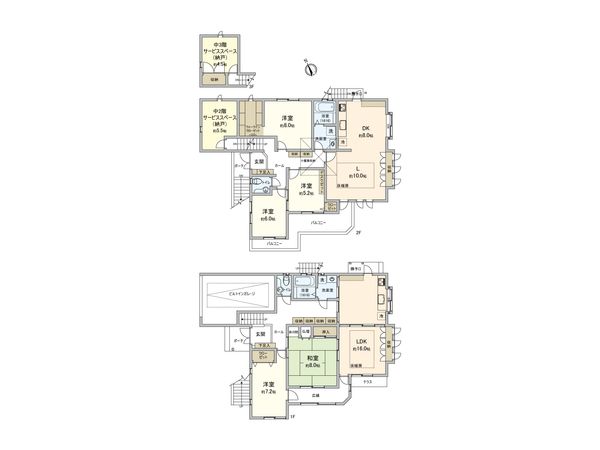 柏市千代田1丁目 戸建 間取図(平面図)