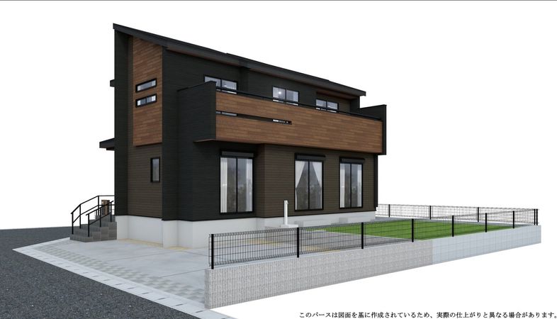 野田市岩名1丁目 新築戸建 外観パース図 野田市岩名1丁目 新築戸建 外観パース図