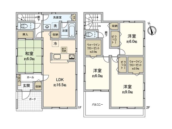 流山市江戸川台西2丁目 戸建 間取図(平面図) 流山市江戸川台西2丁目 戸建 間取図(平面図)