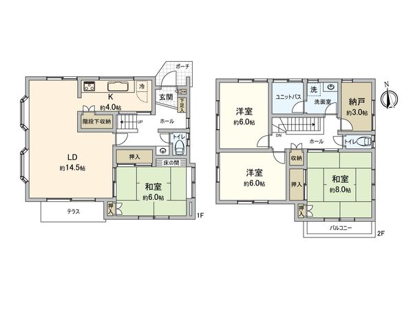 柏市旭町6丁目 戸建 間取図(平面図)