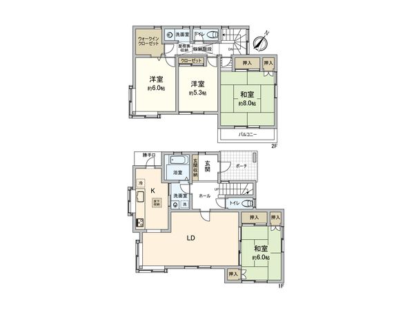 柏市松ケ崎 戸建 間取図(平面図) 柏市松ケ崎 戸建 間取図(平面図)