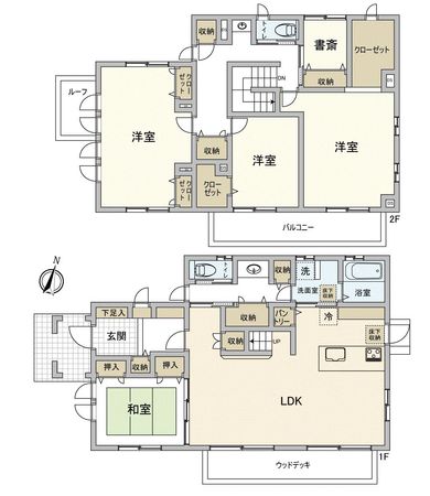柏市酒井根6丁目 戸建 間取図(平面図) 柏市酒井根6丁目 戸建 間取図(平面図)