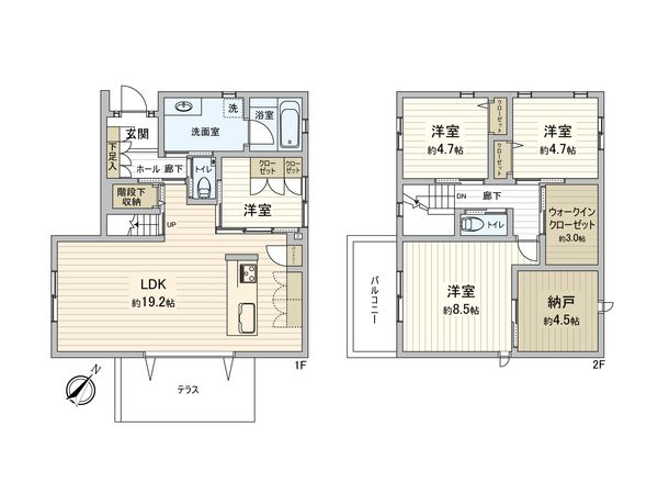 柏市みどり台4丁目 戸建 間取図(平面図) 柏市みどり台4丁目 戸建 間取図(平面図)