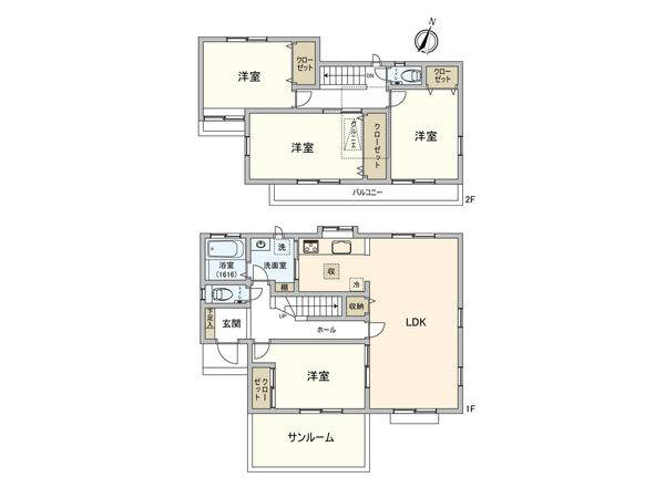流山市東深井 戸建 間取図(平面図)