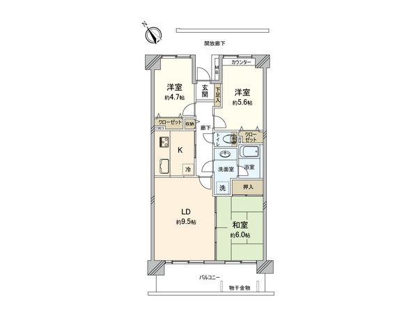 柏プリンスハイツ 間取図(平面図)