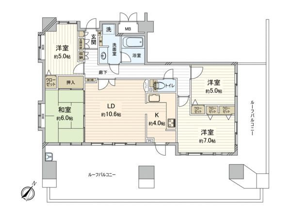 ジェネラス南柏駅前 間取図(平面図) ジェネラス南柏駅前 間取図(平面図)