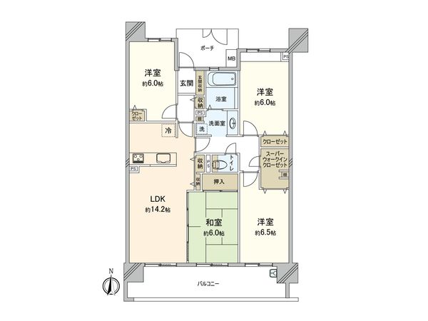 ウィズ柏の葉 間取図(平面図)