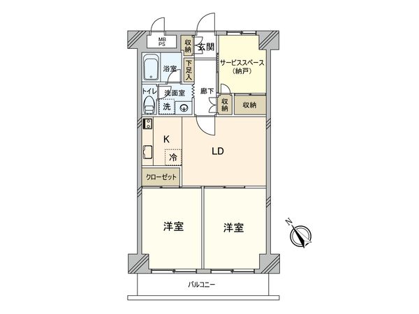 藤和グリーンコープ柏 間取図(平面図) 間取図(平面図)