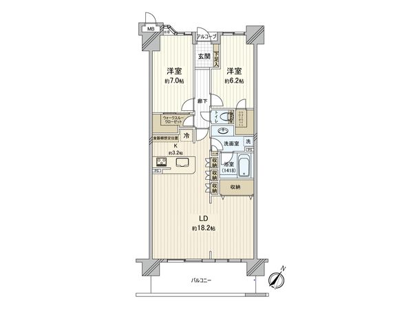 エクセレントプレイス ドリームマークス 間取図(平面図) 間取図(平面図)