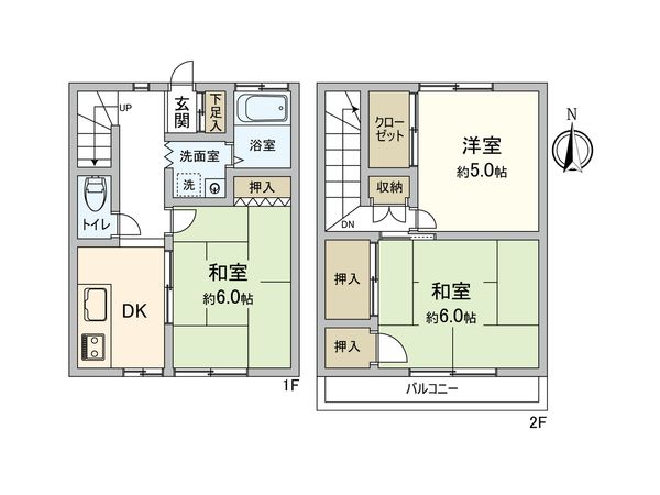 逆井ハイム 間取図(平面図) 間取図(平面図)