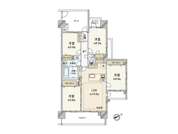 プラウドシティ柏ノーブルコート 間取図(平面図) 間取図(平面図)