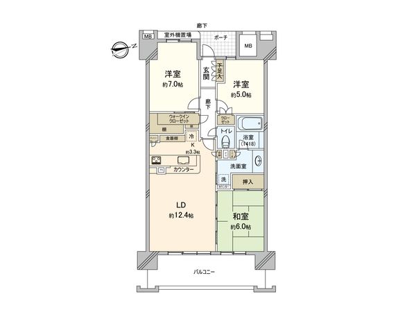 ザ・フォレストレジデンス フロントリーフ 間取図(平面図)