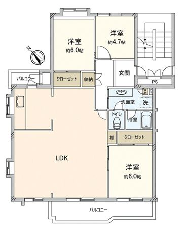 北柏ライフタウン松葉町四丁目 4-1-13号棟 間取図(平面図) 北柏ライフタウン松葉町四丁目 4-1-13号棟 間取図(平面図)