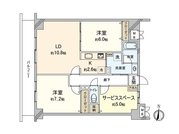 アインズコート柏 間取図(平面図) アインズコート柏 間取図(平面図)