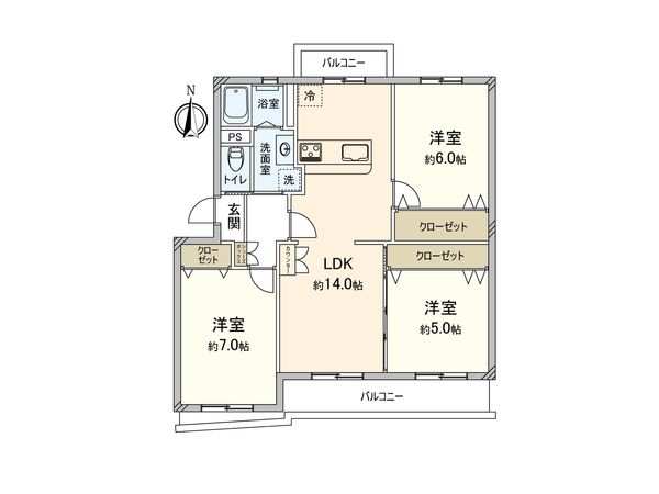柏グリーンハイツ E棟 間取図(平面図) 柏グリーンハイツ E棟 間取図(平面図)