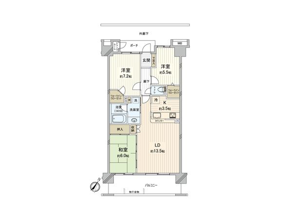 バームステージ北柏ヴィエント 間取図(平面図)