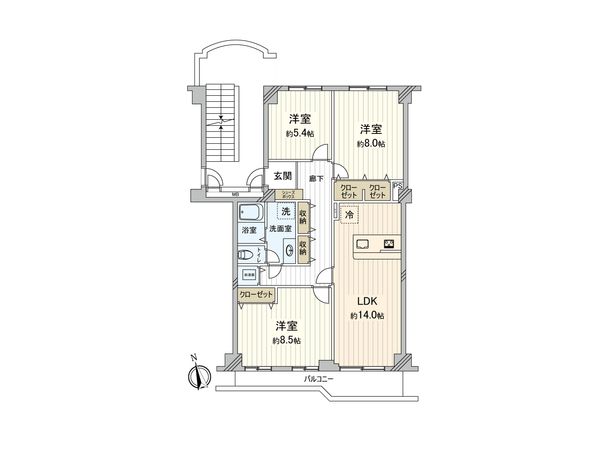 北柏ライフタウン松葉町4丁目第二団地 間取図(平面図) 北柏ライフタウン松葉町4丁目第二団地 間取図(平面図)