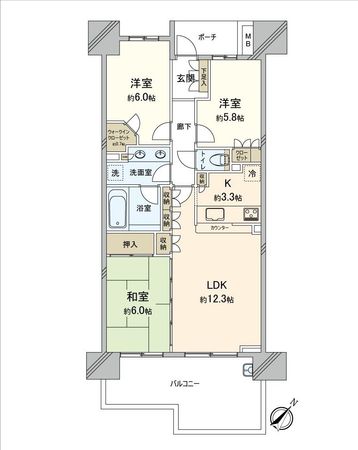 シティハウス柏ステーションコート 間取図(平面図) シティハウス柏ステーションコート 間取図(平面図)