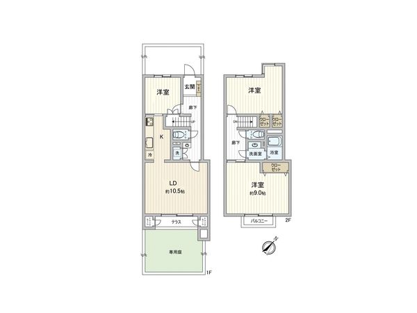 ホームタウン初石 4号棟 間取図(平面図)