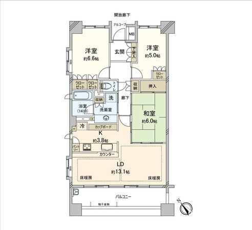 柏中央町パーク・ホームズ ブライトドアーズ 間取図(平面図) 柏中央町パーク・ホームズ ブライトドアーズ 間取図(平面図)