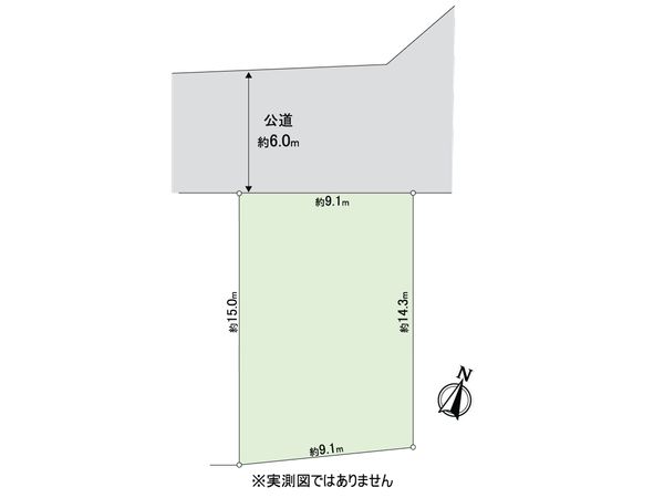 柏市南逆井2丁目土地 区画図
