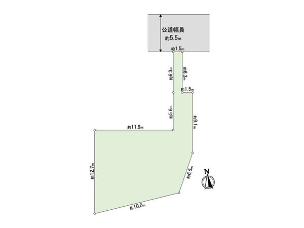市川市北国分3丁目 土地 区画図 市川市北国分3丁目 土地 区画図