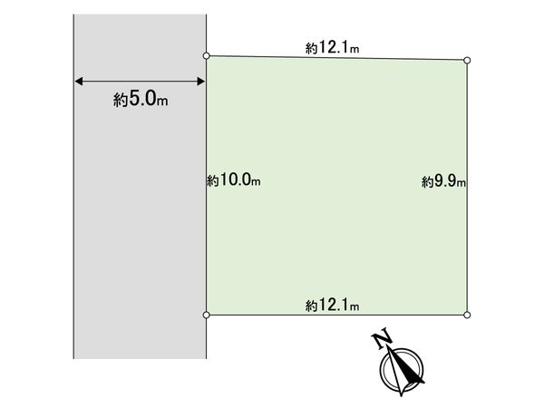 松戸市胡録台 土地 区画図
