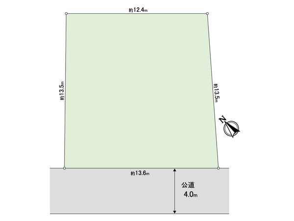 松戸市岩瀬 土地 区画図