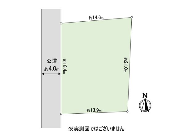 松戸市五香7丁目 土地 間取図(平面図)