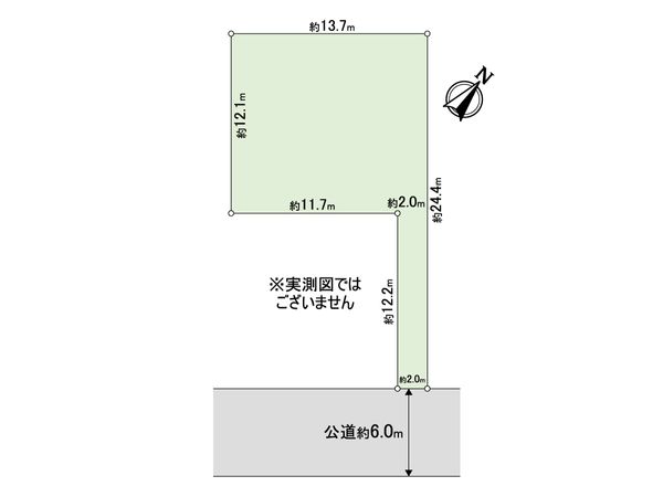 松戸市六高台4丁目 土地 区画図 松戸市六高台4丁目 土地 区画図