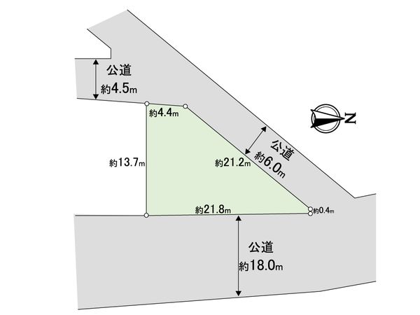 松戸市八ケ崎4丁目 土地 区画図 松戸市八ケ崎4丁目 土地 区画図