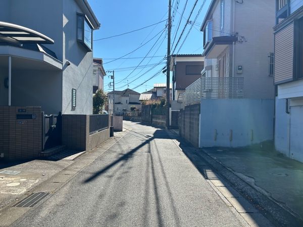 松戸市稔台3丁目 土地 前面道路含む外観 松戸市稔台3丁目 土地 前面道路含む外観