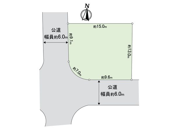 松戸市牧の原2丁目 土地 区画図 松戸市牧の原2丁目 土地 区画図