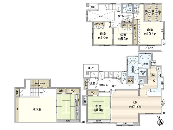 松戸市小金原9丁目 戸建 間取図(平面図) 松戸市小金原9丁目 戸建 間取図(平面図)
