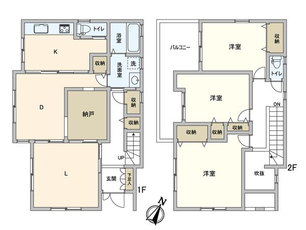 松戸市根本 戸建 間取図(平面図) 間取図(平面図)