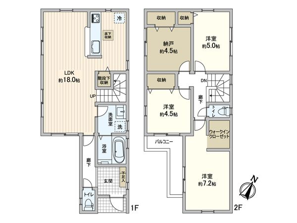 松戸市五香南3丁目 新築戸建 間取図(平面図)