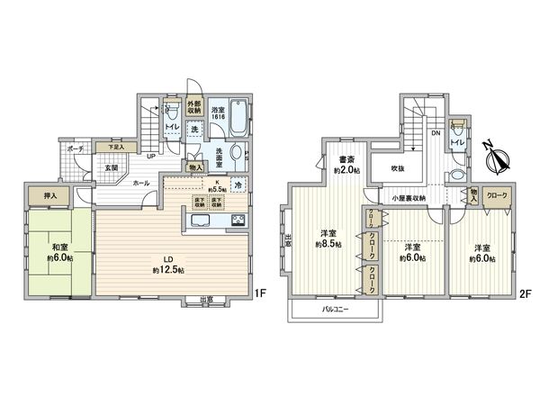 松戸市六高台8丁目 戸建 間取図(平面図) 松戸市六高台8丁目 戸建 間取図(平面図)