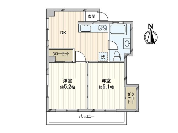 古ヶ崎京葉マンション 間取図(平面図) 間取図(平面図)
