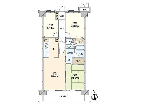 メイツ松戸 間取図(平面図) メイツ松戸 間取図(平面図)