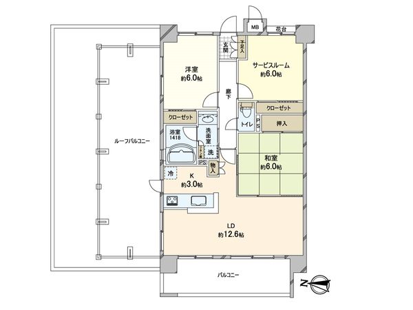 コニファーコート松飛台 間取図(平面図)