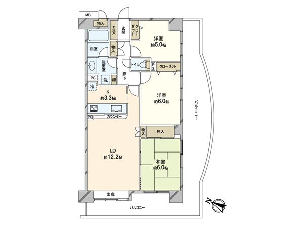 フォルスコート松戸常盤平 間取図(平面図) フォルスコート松戸常盤平 間取図(平面図)